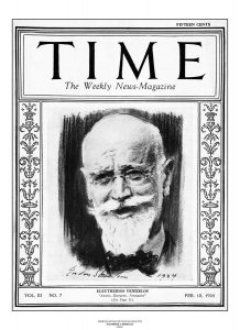 42. Αφιέρωμα περιοδικού στον Ελευθέριο Βενιζέλο (Περ. Time, 18 Φεβρουαρίου 1924). / Homage of the Time magazine to Eleftherios Venizelos (Magazine Time, February 18, 1924).