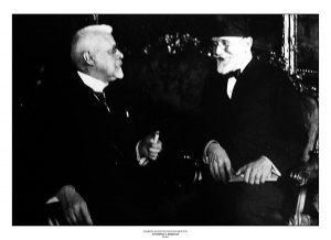 51. Ο Ελευθέριος Βενιζέλος με τον Καγκελάριο της Αυστρίας Σόμπερ. Βιέννη, Αύγουστος 1929. / Eleftherios Venizelos with the Austrian Chancellor Schober. Vienna, August 1929.