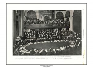 57. H εναρκτήρια συνεδρίαση της Συνδιάσκεψης της Χάγης, 1929. (Εφημ. L’ Illustration, 17 Αυγούστου 1929). / The inaugural meeting of the Conference of Hague, 1929. (Newspaper L’ Illustration, August 17, 1929).